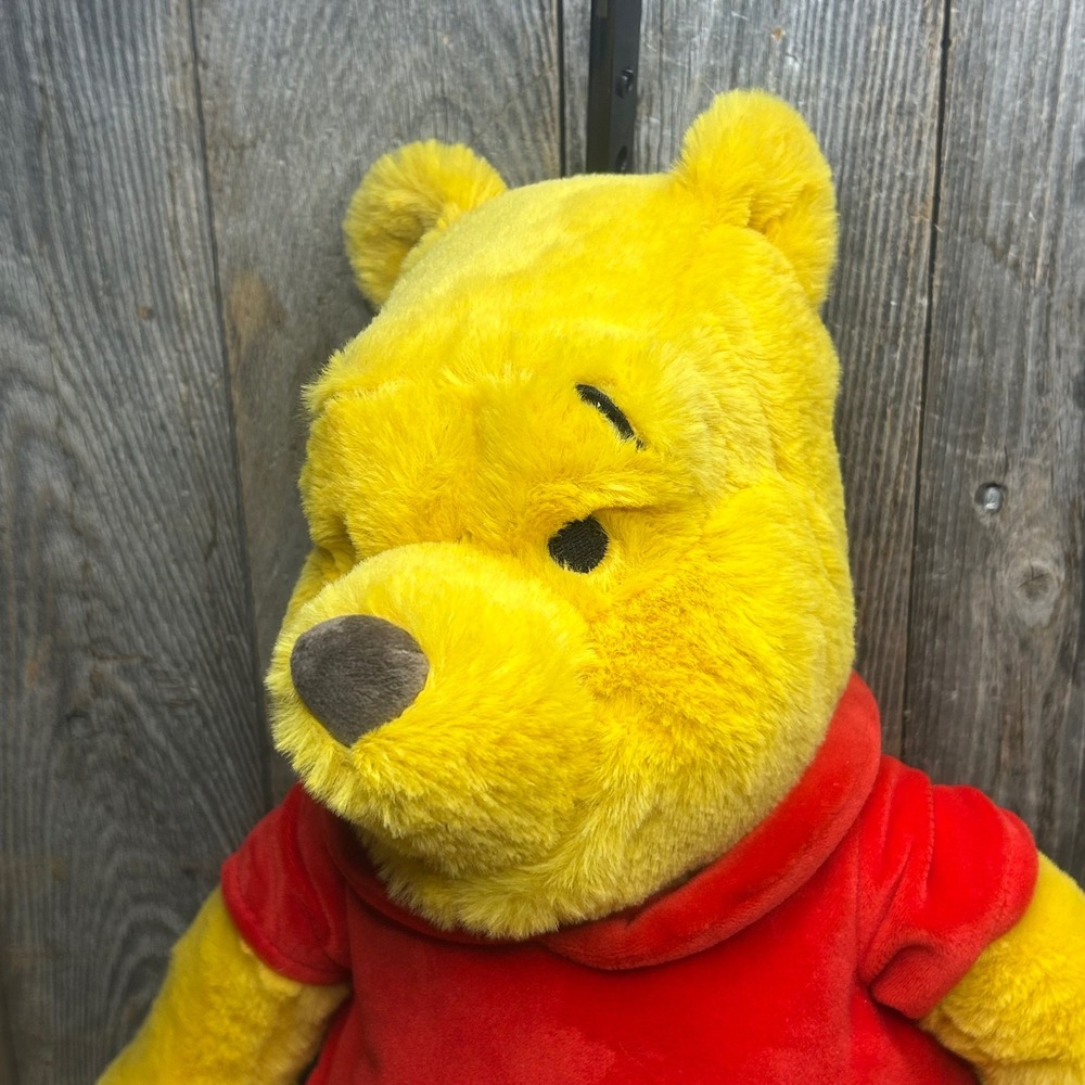 Disney Store Winnie the Pooh Plush Soft Fuzzy Stuffed Animal Bear 12 Inch NWT